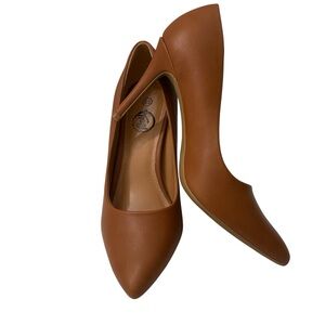 Trary Women's Pointed-Toe High Heel Dress Pump Shoes, Brown, Size 8.5M